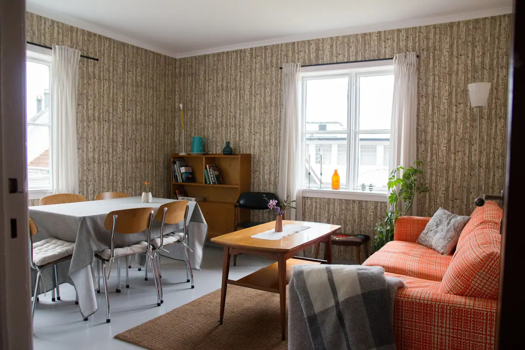 Living room, old fashion retro style. 